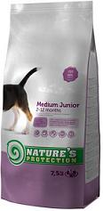 NATURES PROTECTION SP Medium Junior vidutinio dydžio veislių jaunų šuniukų pašaras,7.5kg x2